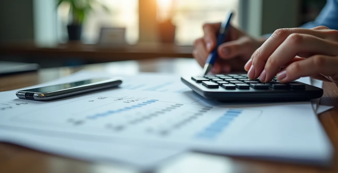 Analyse de documents financiers dans un bureau professionnel à Montréal